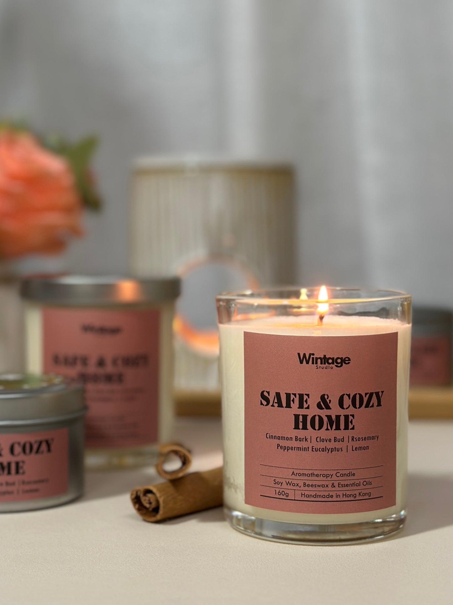 SAFE & COZY HOME Aromatherapy Candle