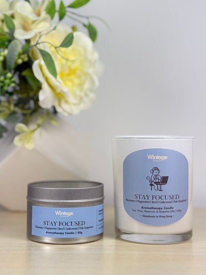 STAY FOCUSED Aromatherapy Candle