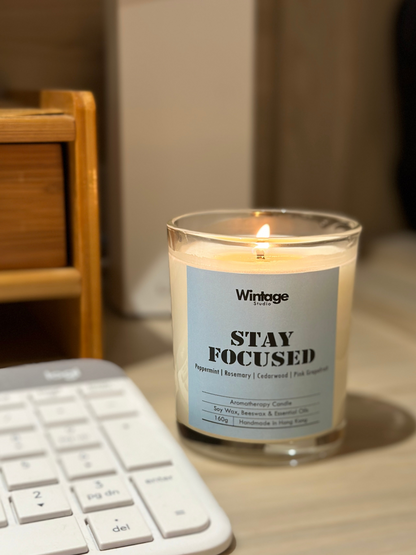 STAY FOCUSED Aromatherapy Candle